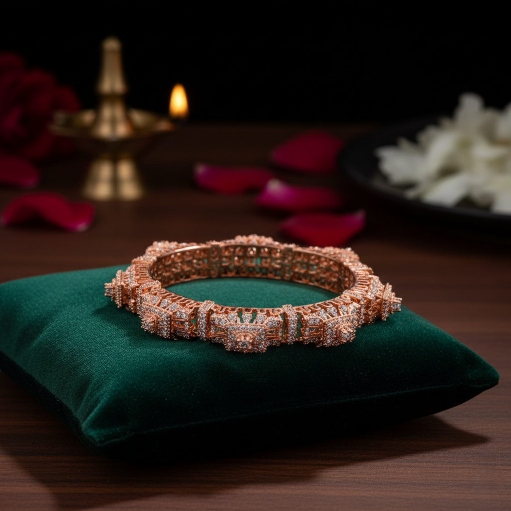 Sonnet Pavé Diamond Bangle