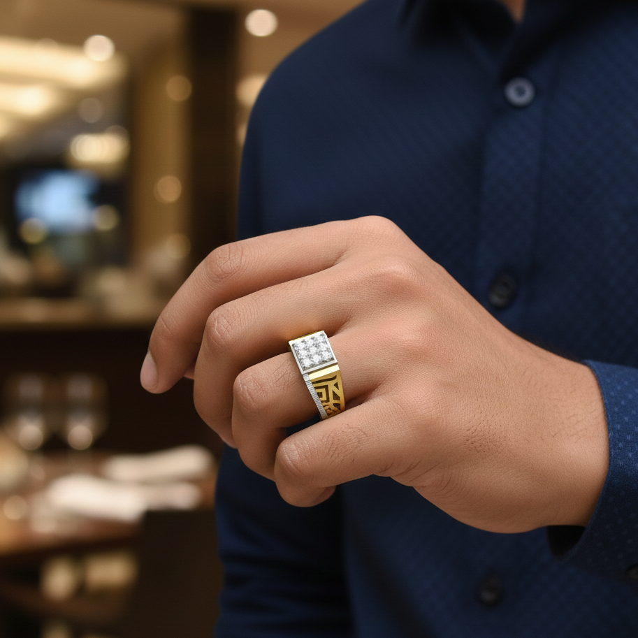 Timeless Noble Diamond Gents Ring - 3