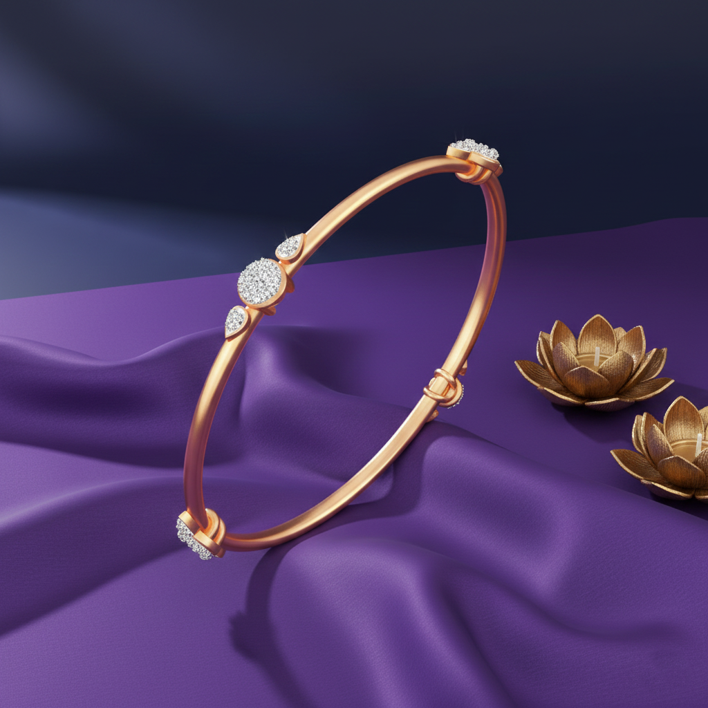 Divine Radiance Diamond Bangle