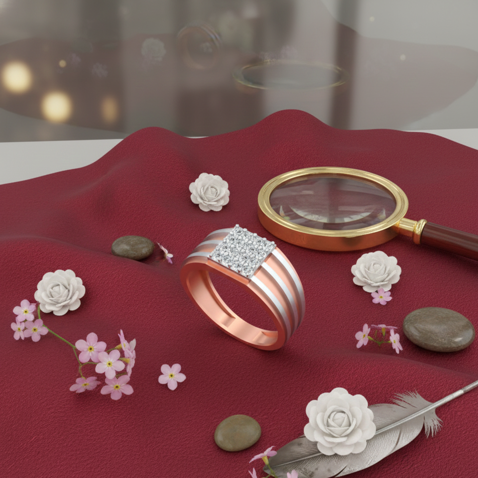 Elite Royal Command Diamond Gents Ring