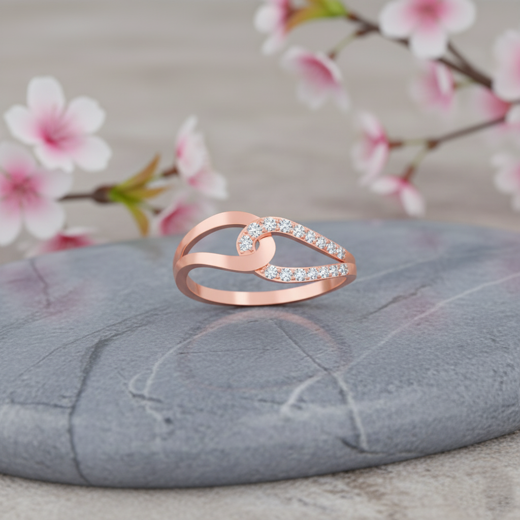 Verve Crossover Diamond Ring