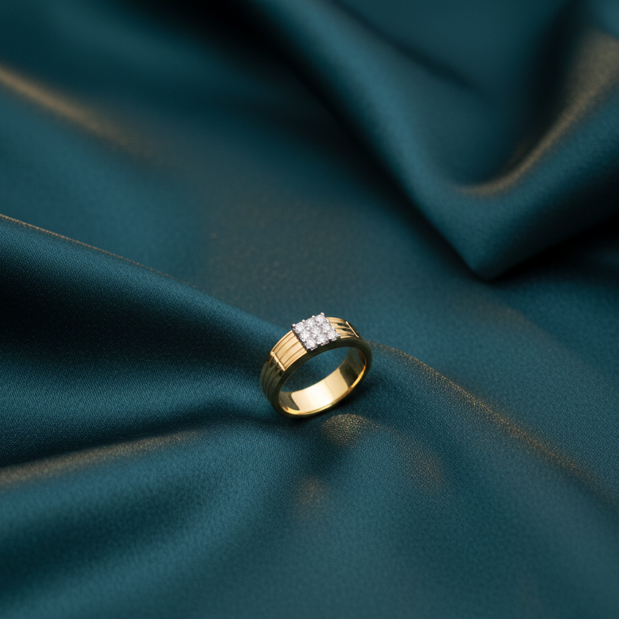 Classic Valor Diamond Gents Ring - 4