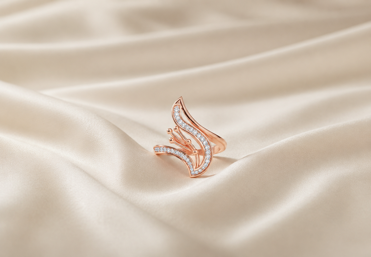 Celestial Grace Diamond Ladies Ring - 4
