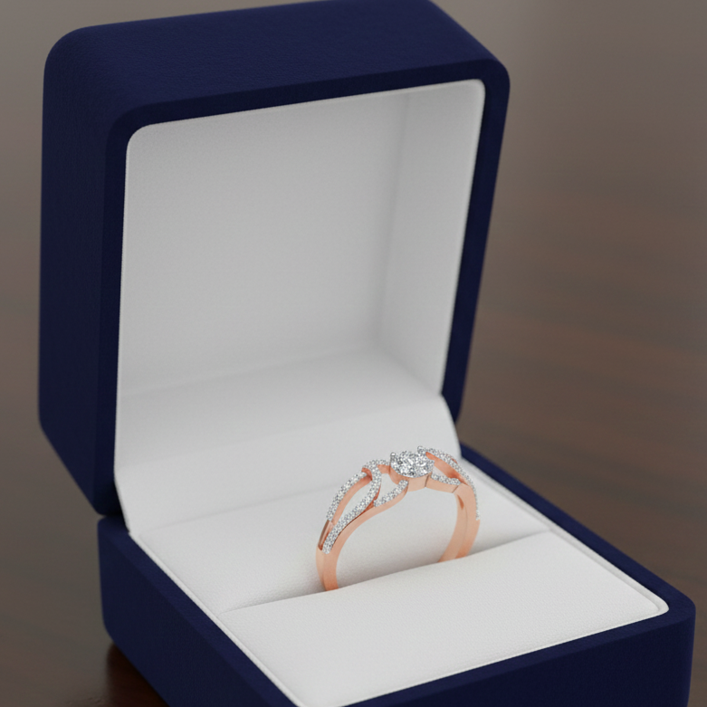Luxe Grace Petal Diamond Ring - 3
