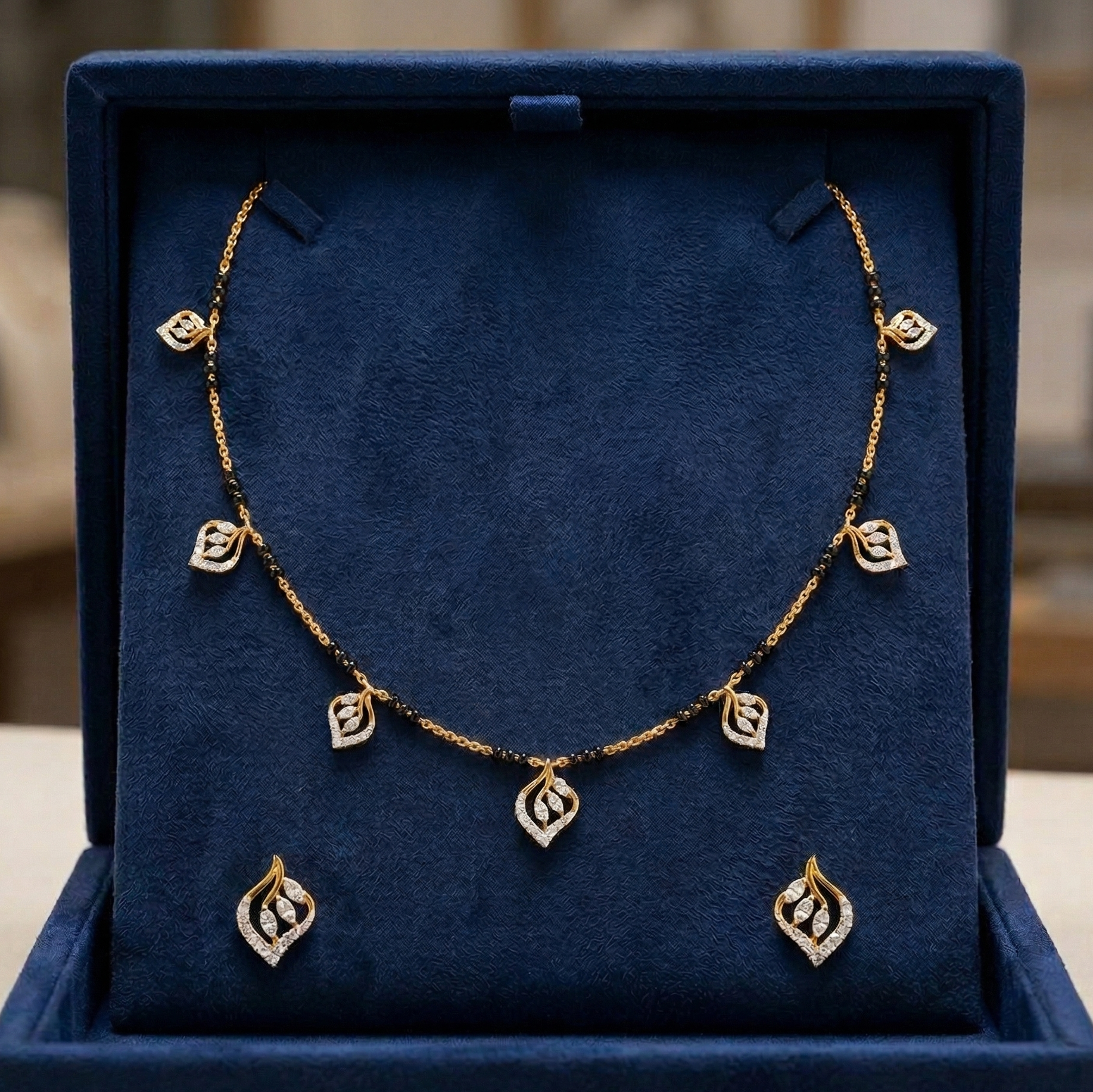 Luxury Diamond Opulence Necklace Set