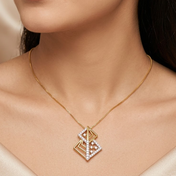 Glimmerleaf Diamond Pendant - 3