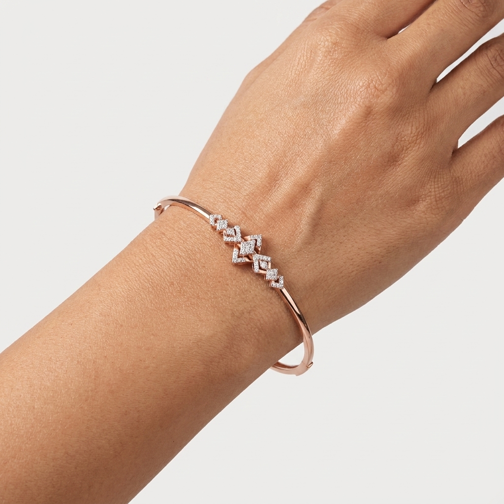 Diamond Emerald Cut Bracelet
