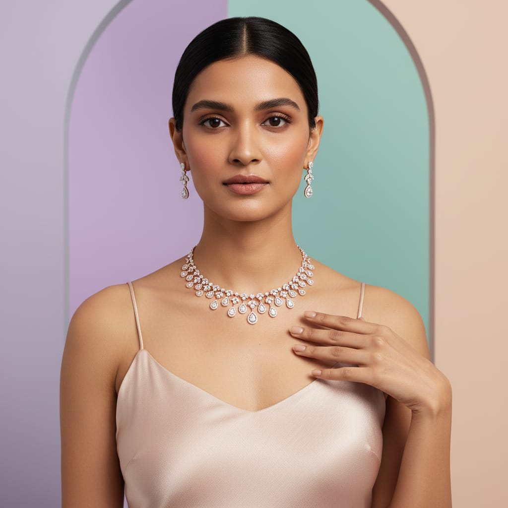 Divine Diamond Grace Necklace Set
