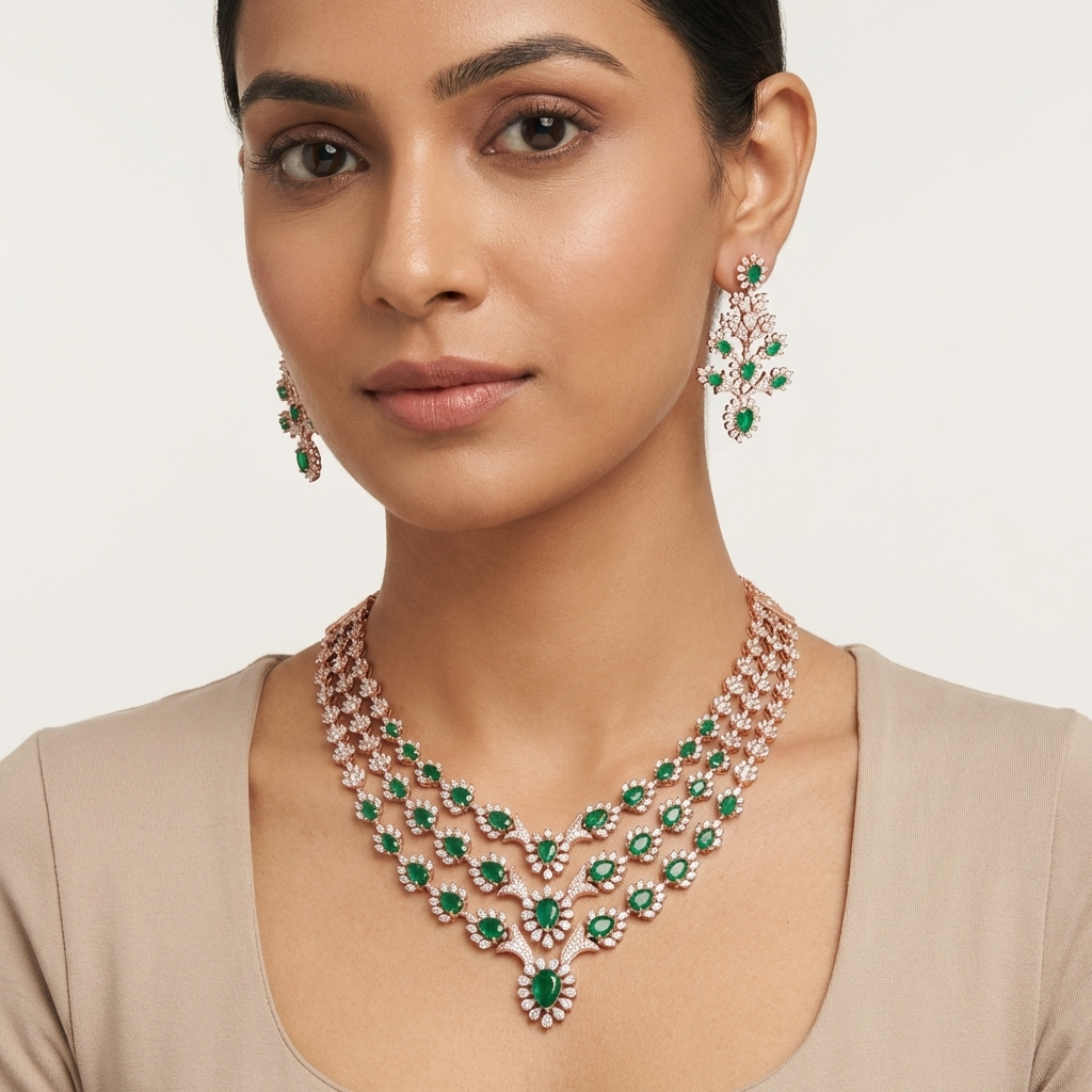 Supreme Diamond Luxe Necklace Set - 3