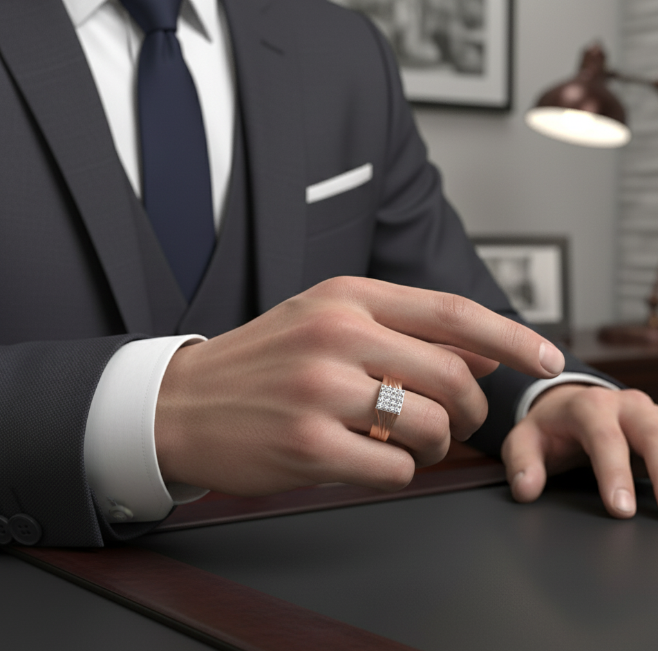 Elite Royalty Diamond Gents Ring