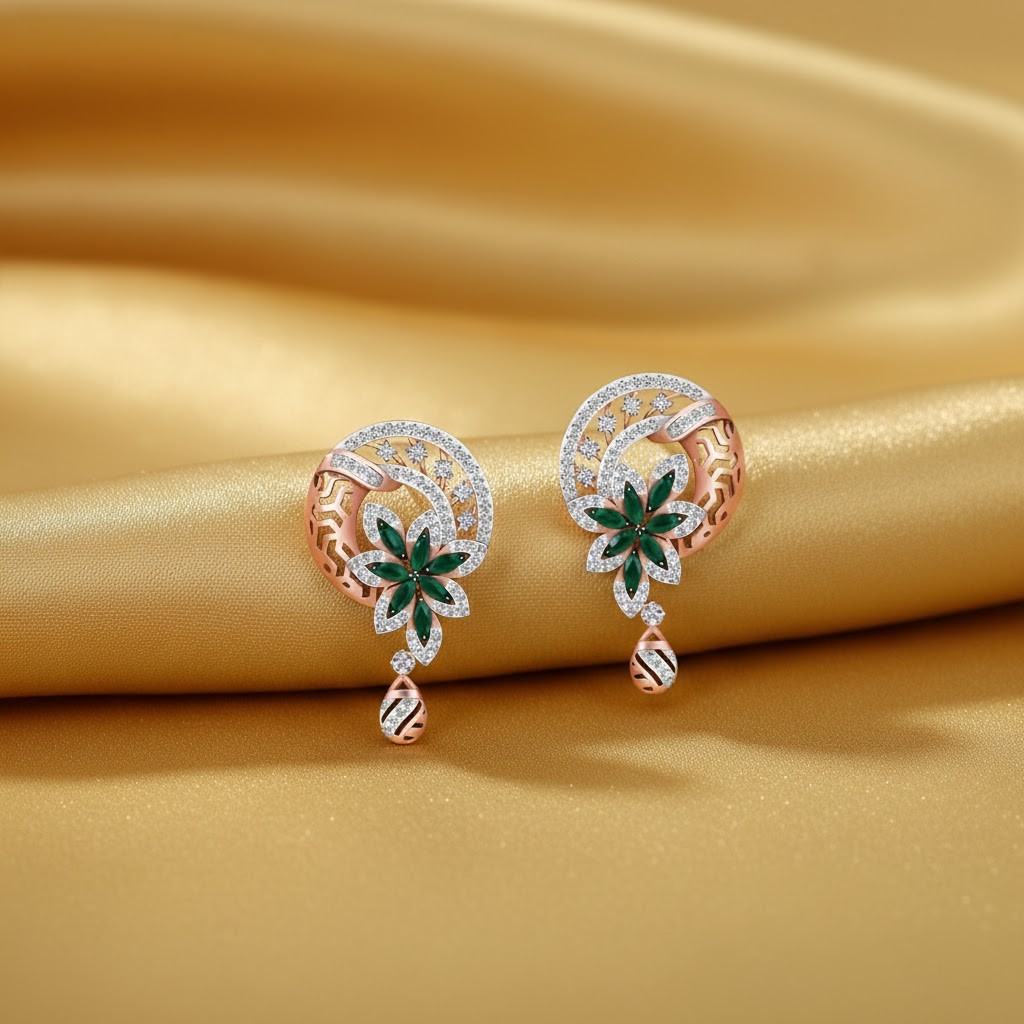 Majestic Shine Diamond Stud Earrings