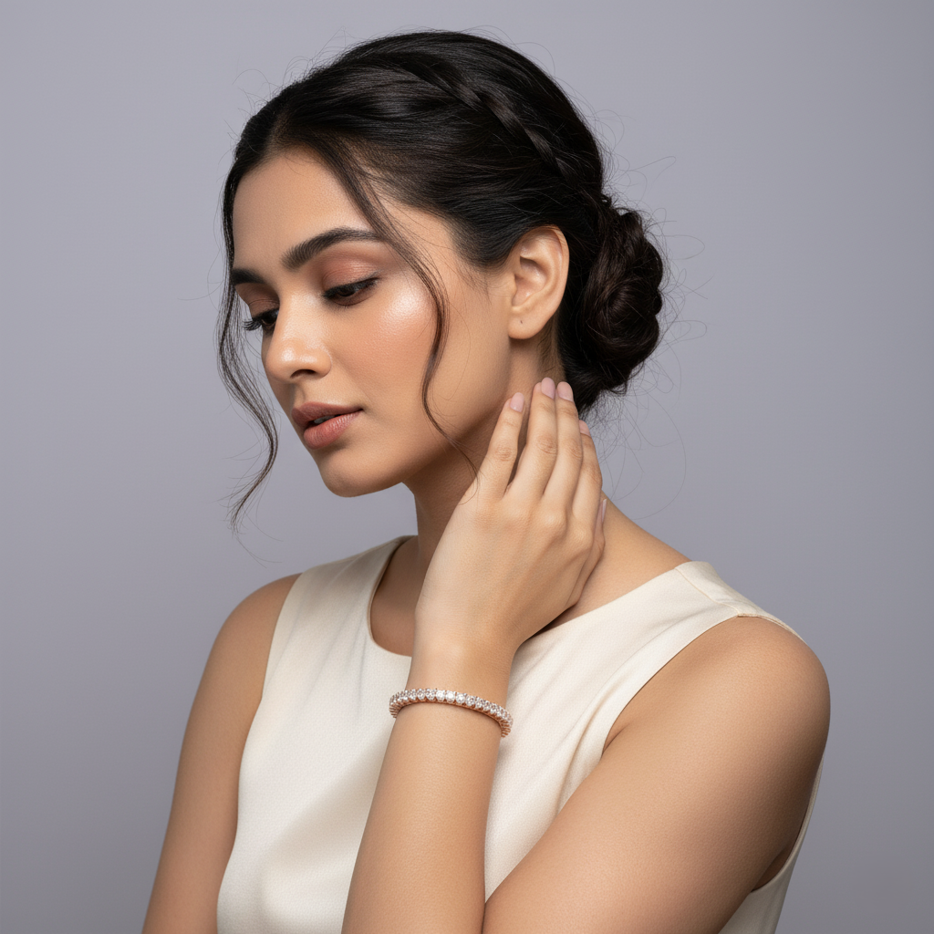 Elysia Eternity Diamond Bangle