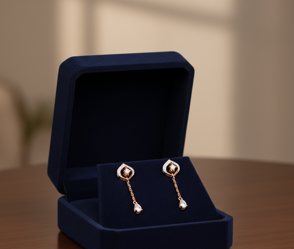 Luminé Luxe Diamond Dangler Earrings