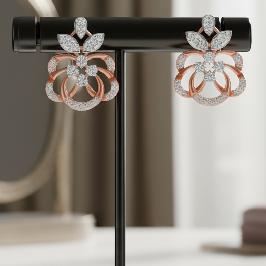 Infinite Sway Dangler Diamond Earrings - 3