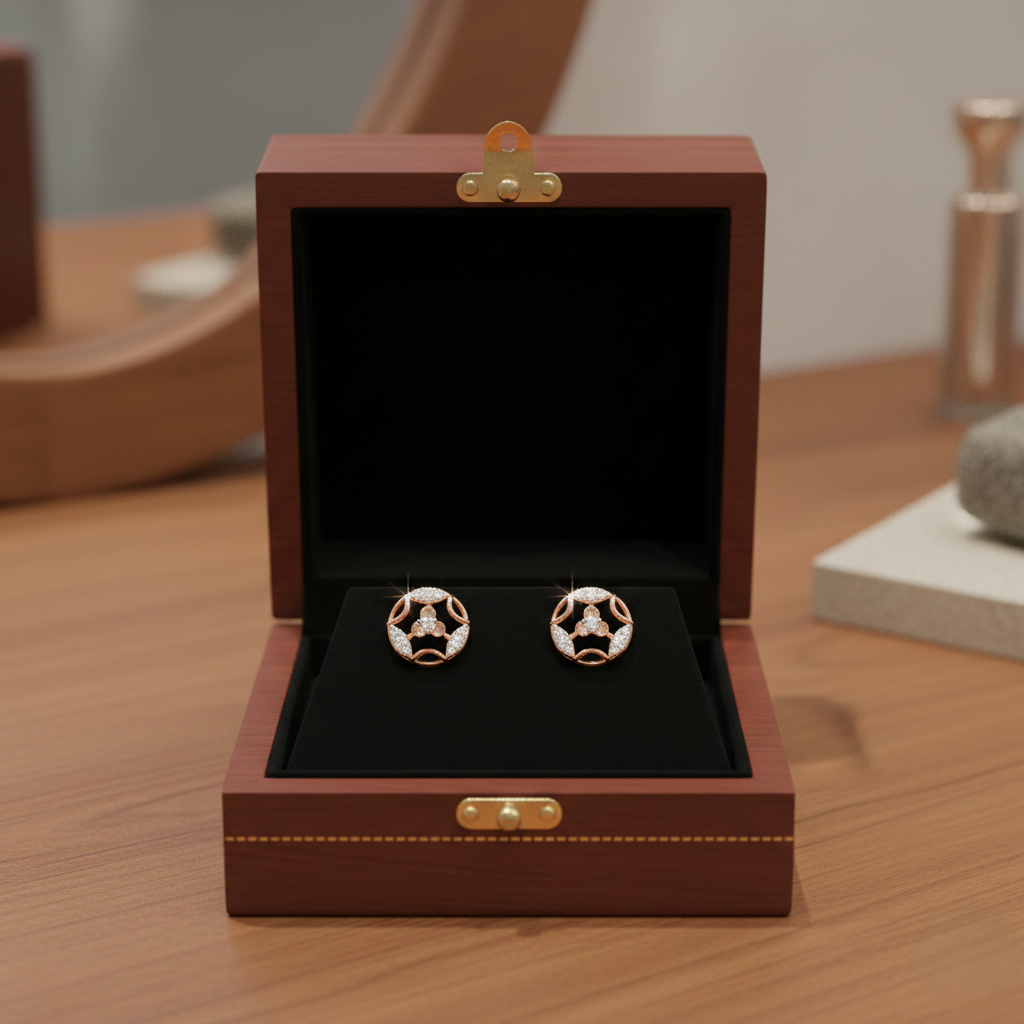 DazzlePoint Diamond Stud Earrings