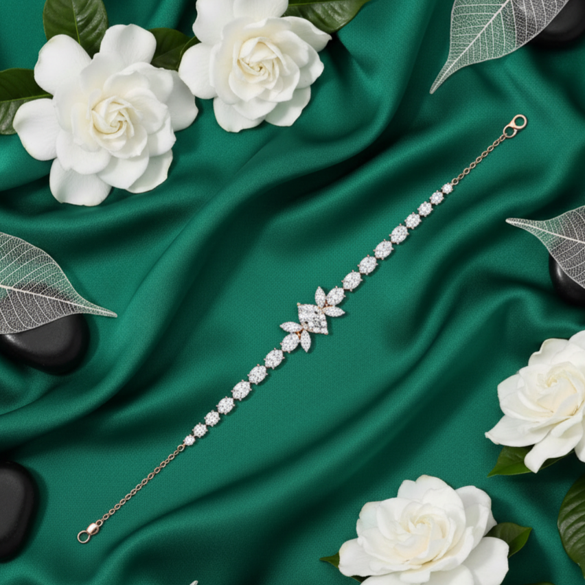 Soft Gleam Diamond Chain Bracelet