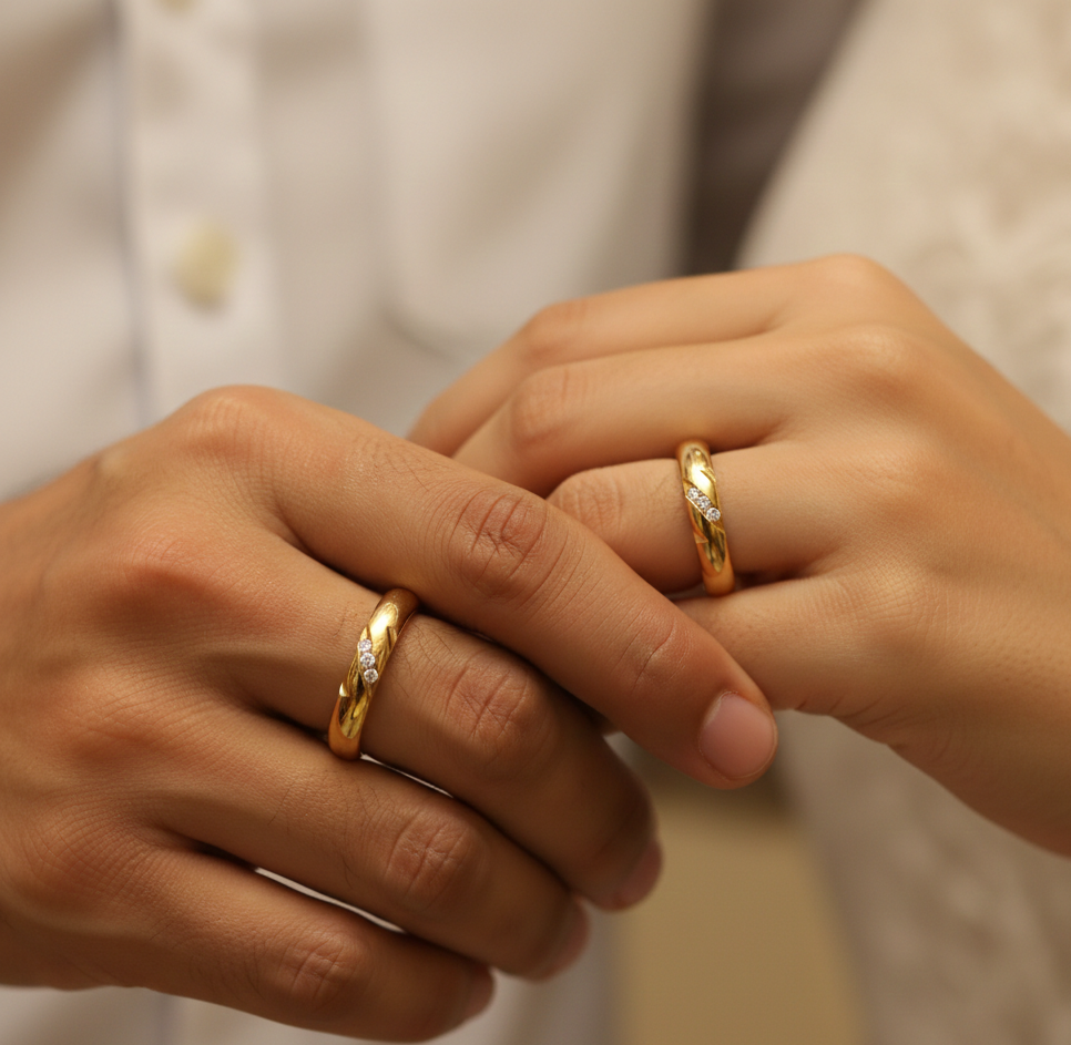 Timeless Diamond Couple Band