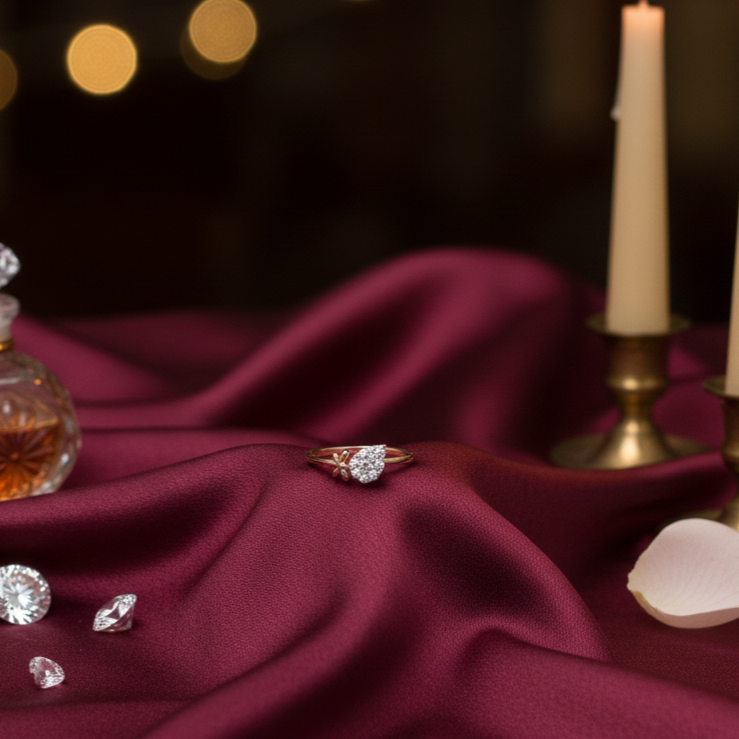 Queenly Crest Diamond Ring