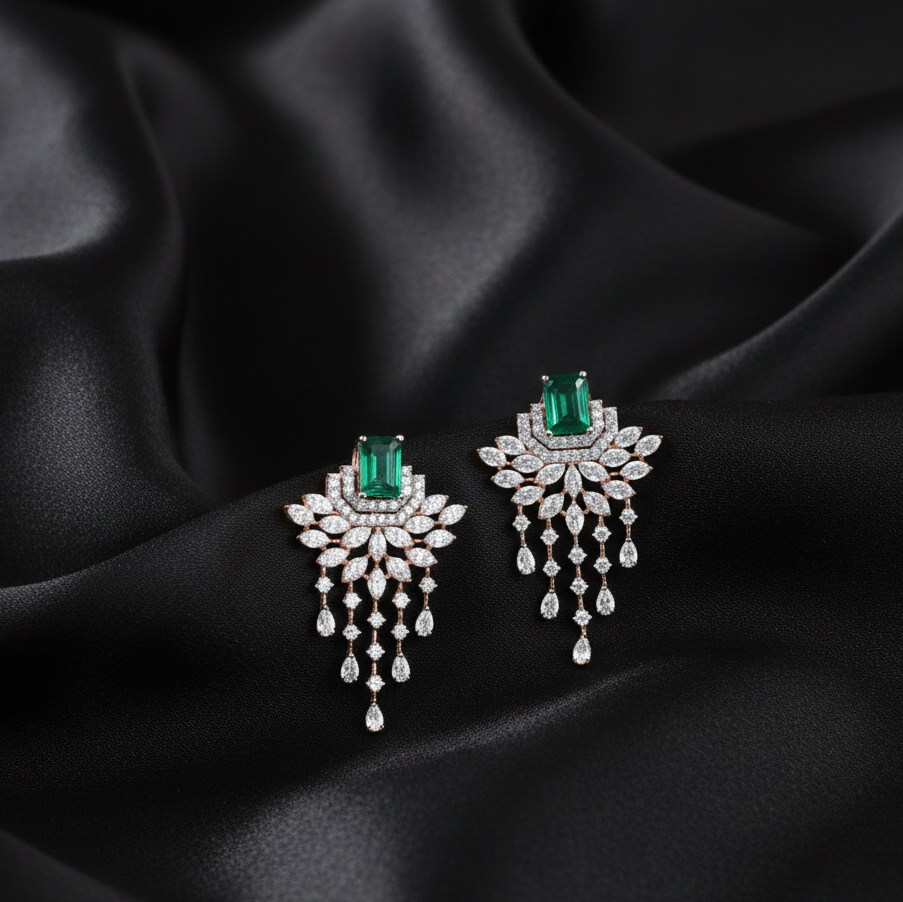 Signature Diamond Dangler Earrings