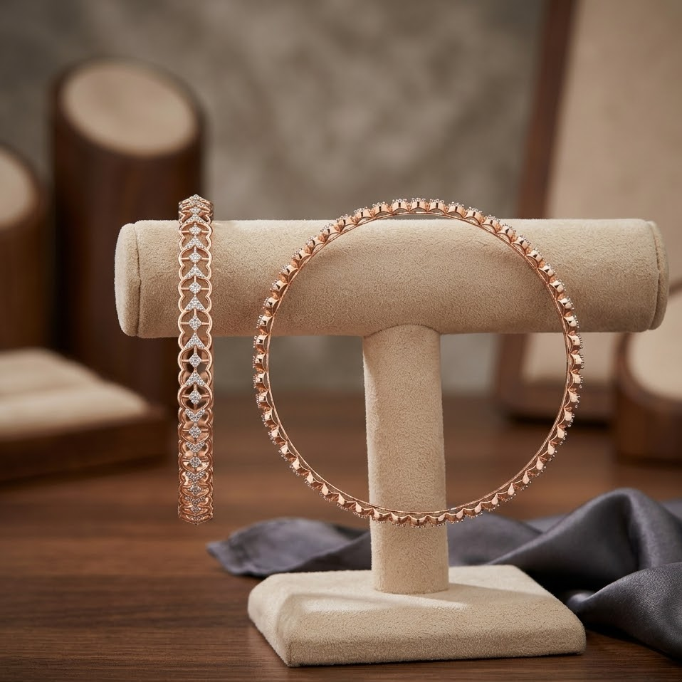 Office Wear Diamond Bangles