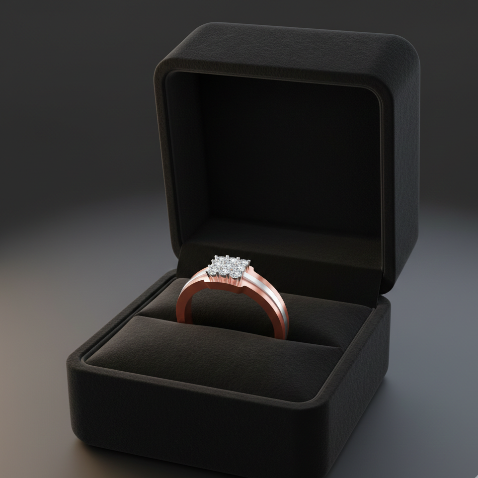 Regal Aura Diamond Gents Ring