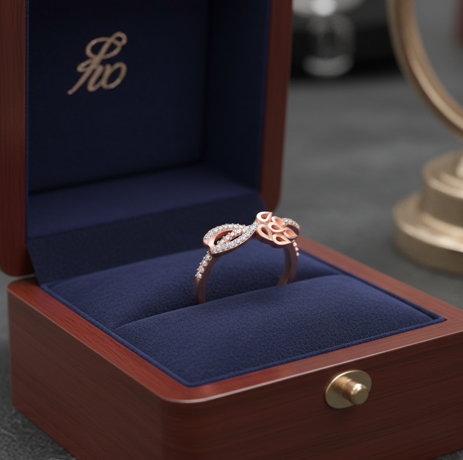 Diamond Imperial Bloom Aura Ring