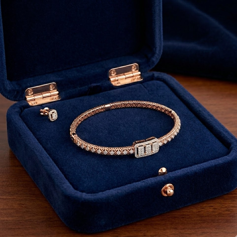 Diamond Box Chain Bracelet - 3
