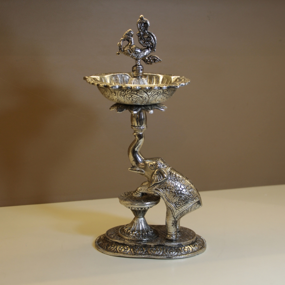 Metal Elephant Samai Diya New