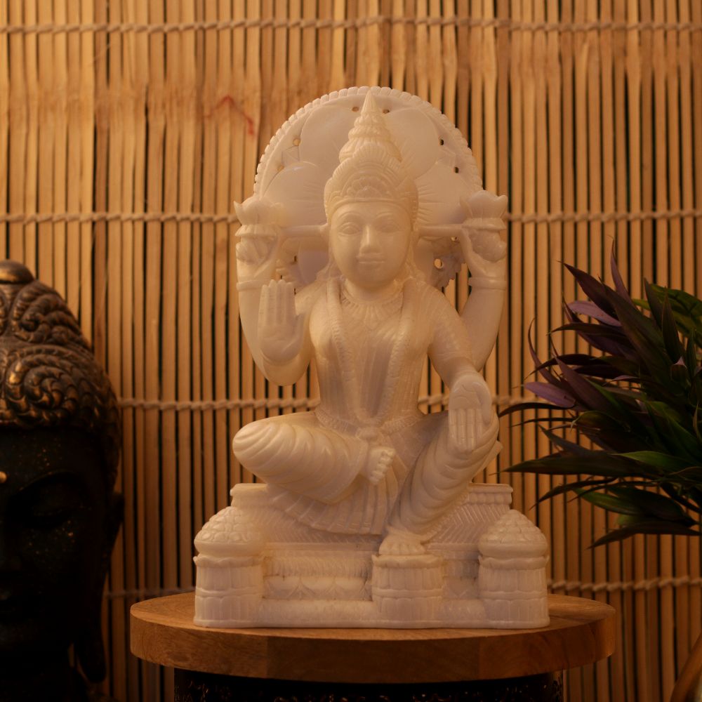 MARBLE LAXMI MATA 10 INCH - 4