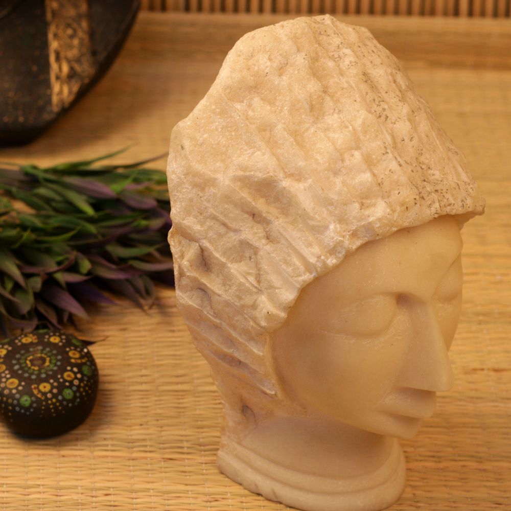 MARBLE HANDCRAFTED LADY FACE 10