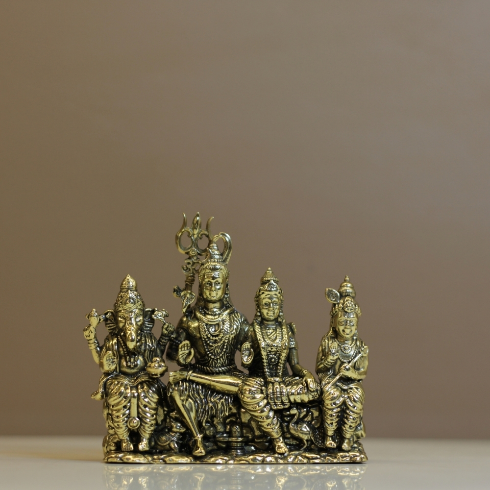 Brass Shiv Parivar Antique - 4