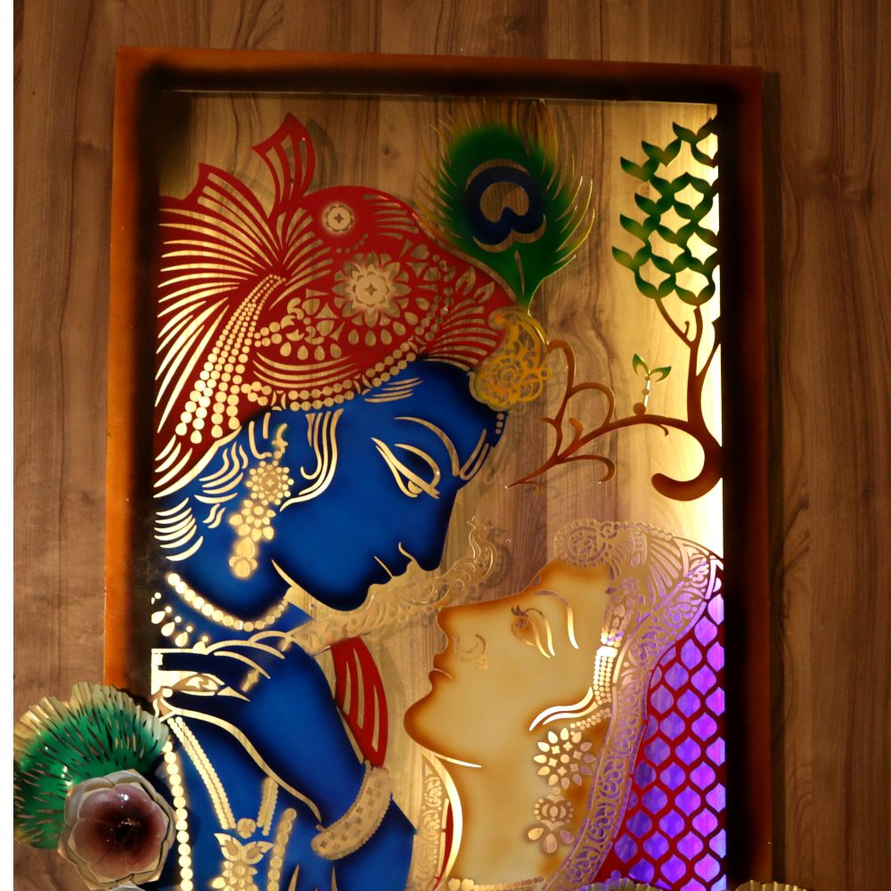 IRON DECORATIVE WALL HANGING MURLI MANOHAR - 4