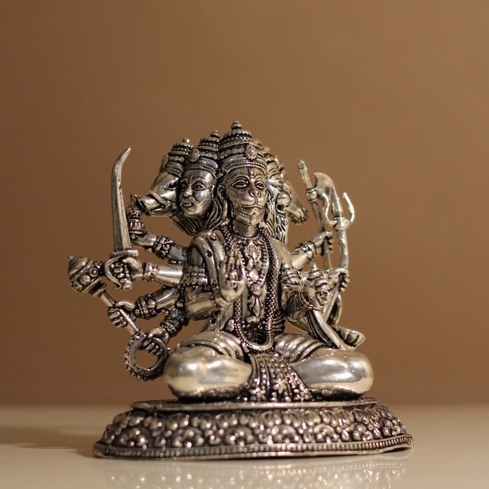 Brass Panchmukhi Hanuman - 3