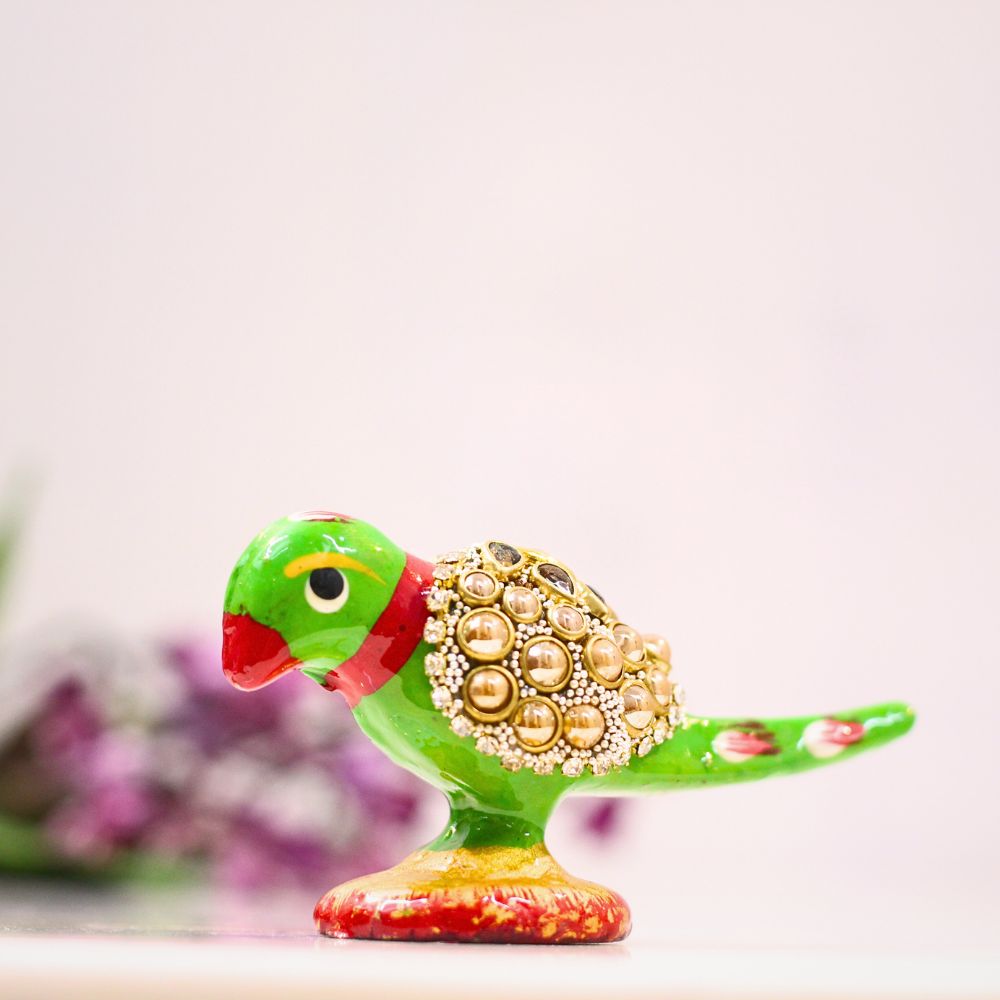 Metal Stone Parrot 1 - 5
