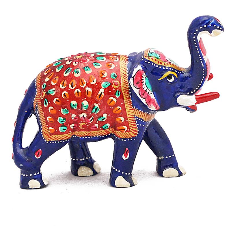 HANDCRAFTED METAL MINA DECORATIVE ELEPHANT 5