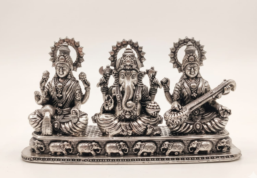 Brass Laxmi Ganesh Saraswati
