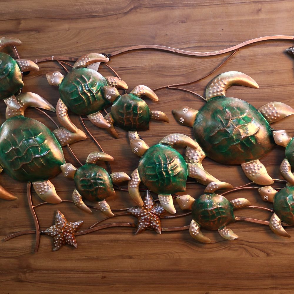 IRON 10 TORTOISE WALL DECOR - 4