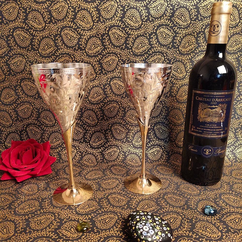 Pakhija MATTE WINE GLASS SET of 2