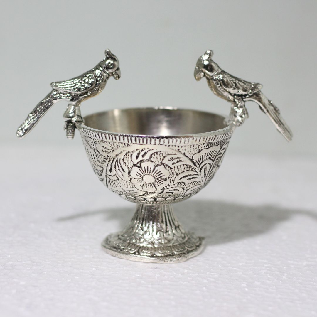 Metal Parrot Bowl - 3
