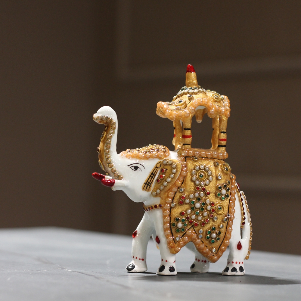 Ambabari Jewellery Gold Elephant 5'' - 3