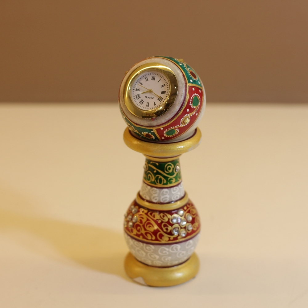 Marble Pillar Clock - 5
