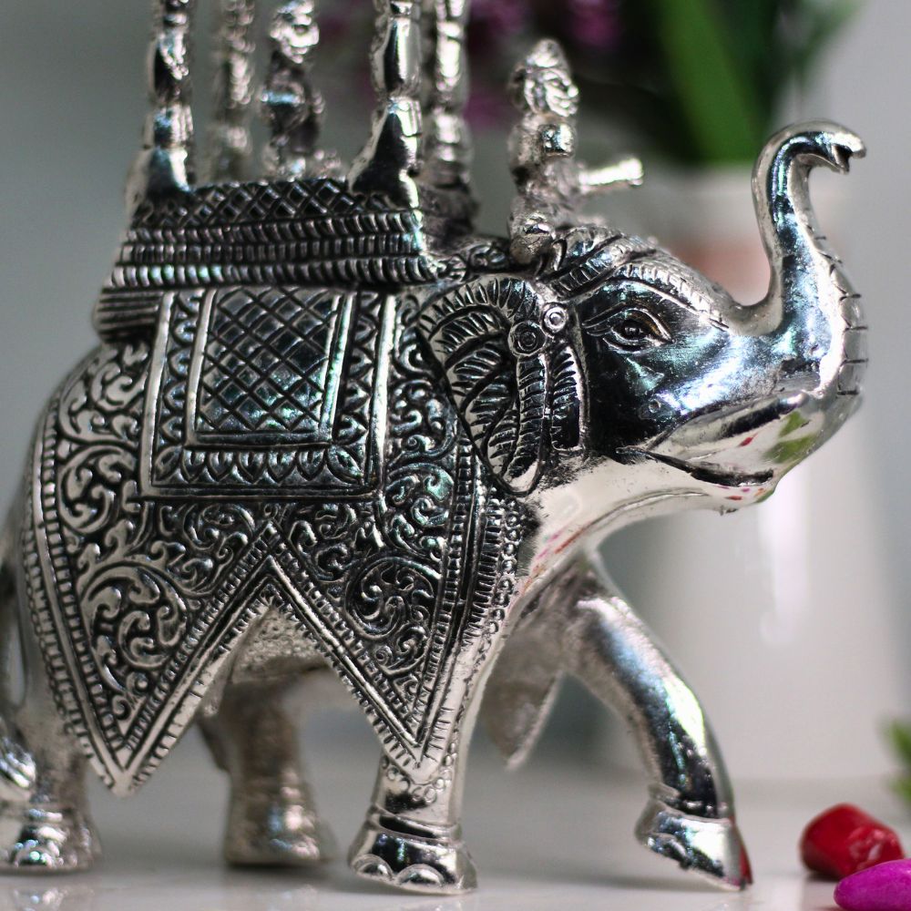 Aluminium Ambabari Elephant Malgari Silver - 4