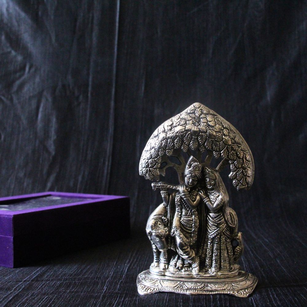 Metal Radha Krishna Tree. - 3