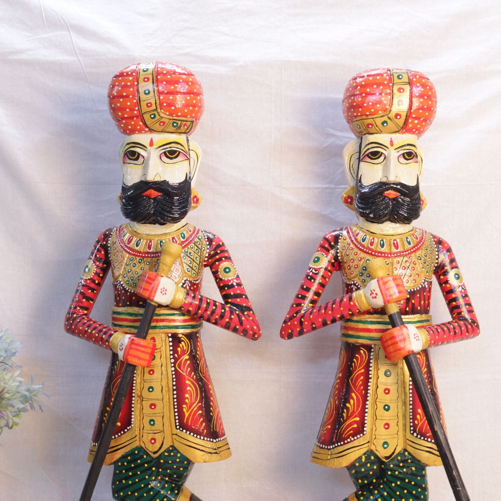 WOODEN CHOKIDAR S/2 48 INCH - 4