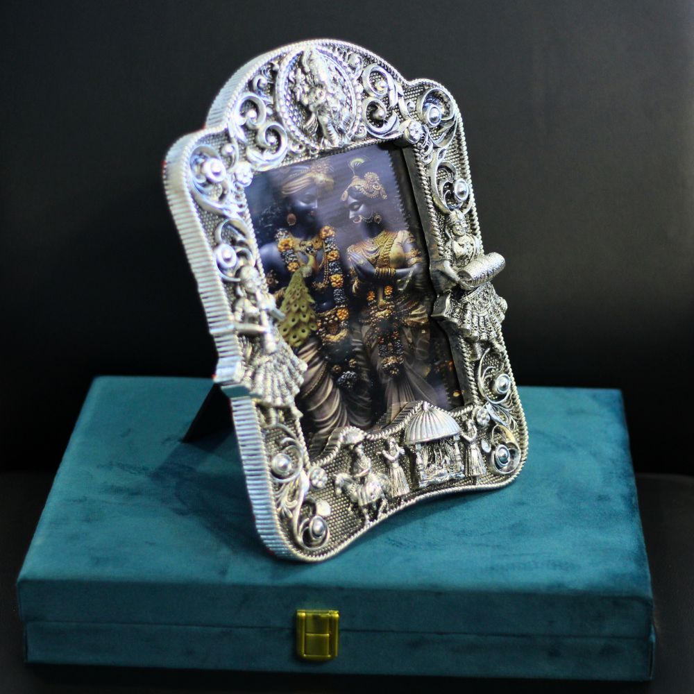 Photo Frame Baraat Silver W/Box - 7