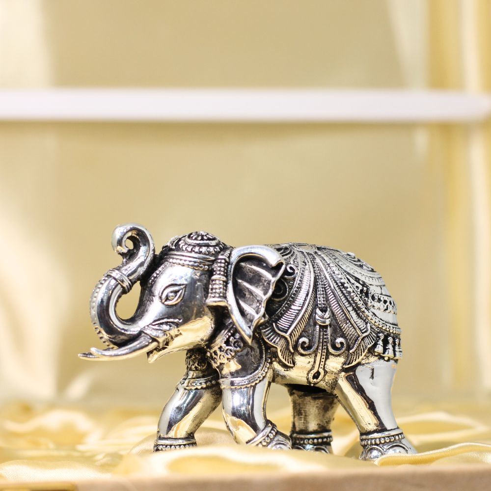 Metal Elephant Set Of 2 - 3