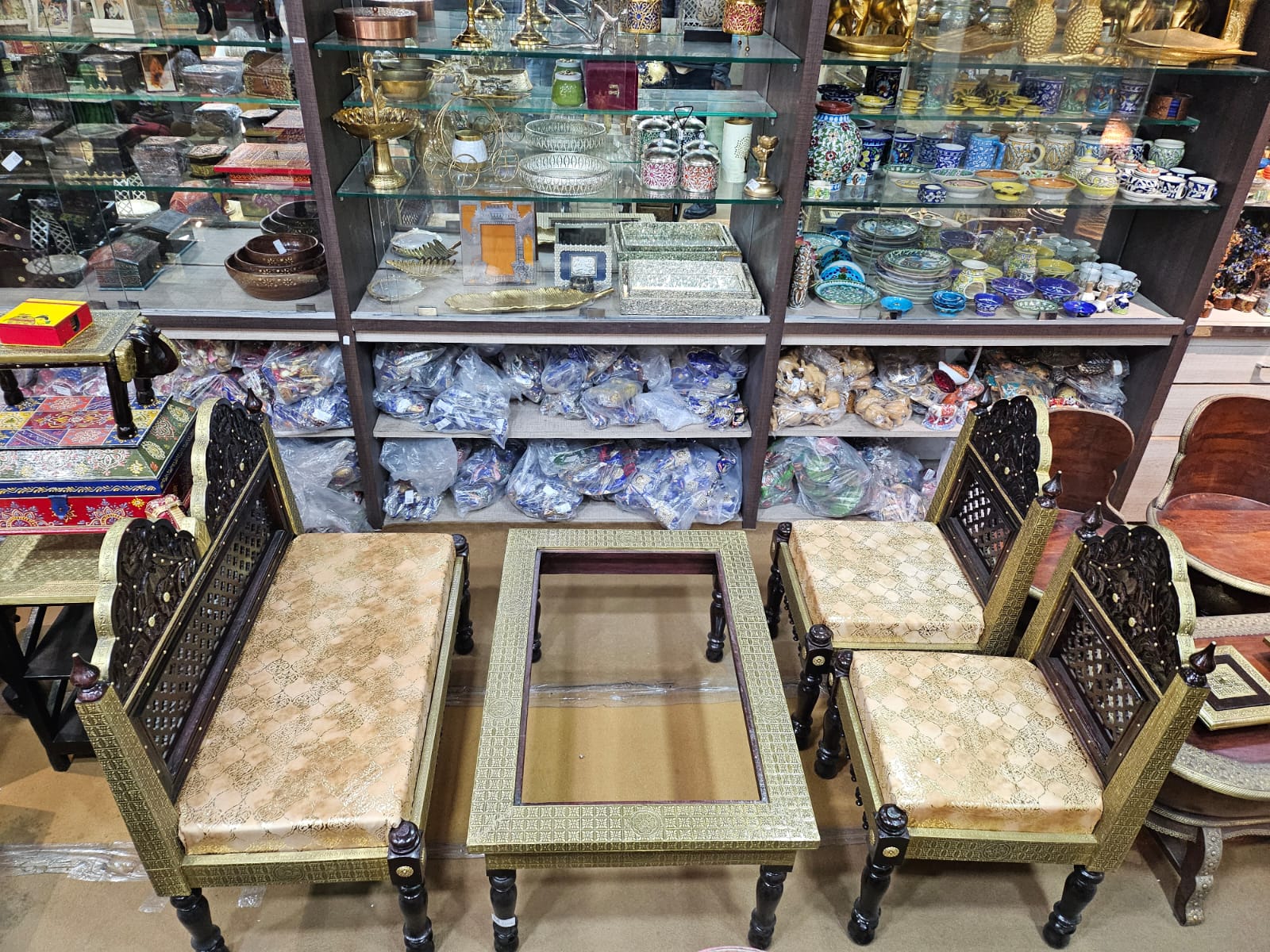 Brass Sofa Set