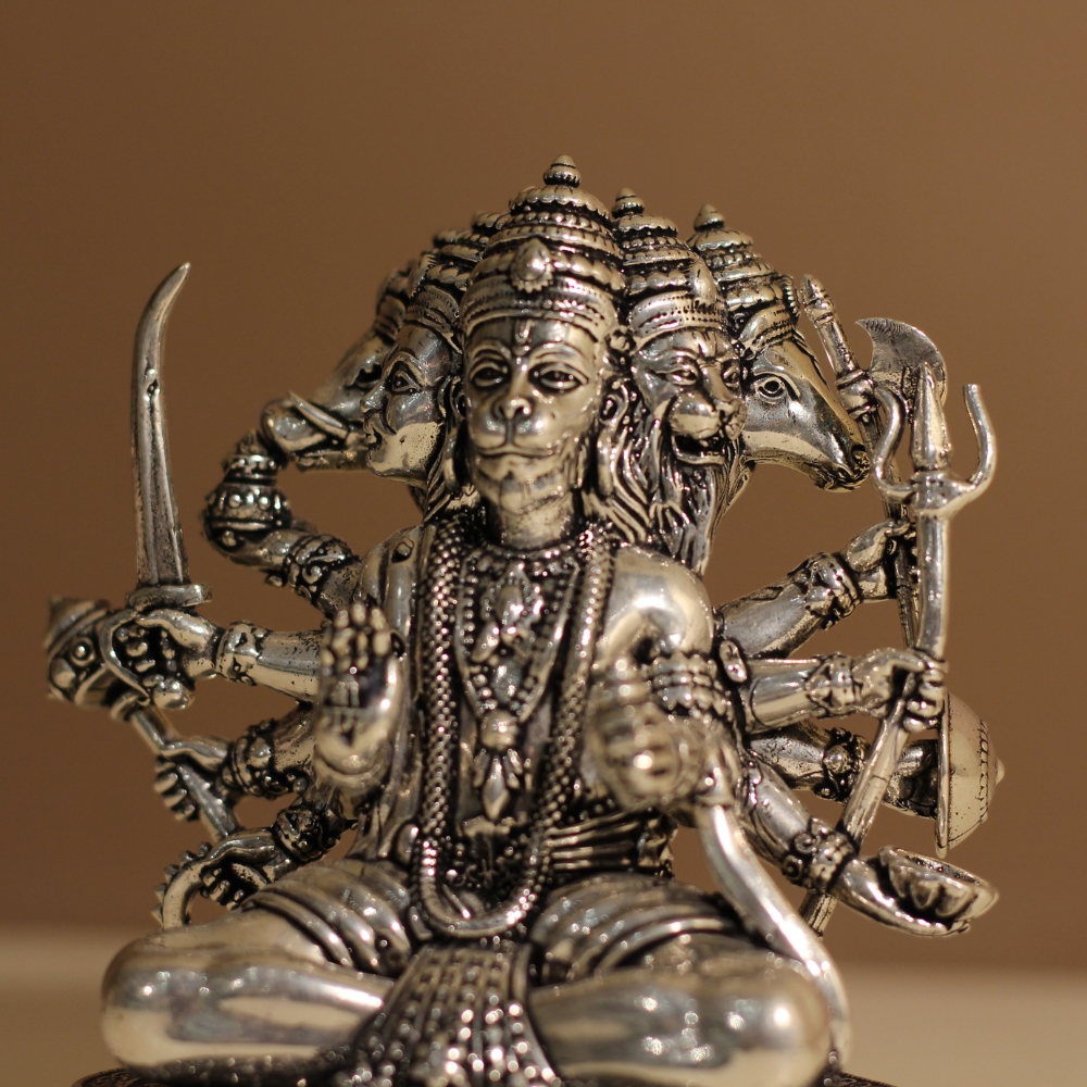 Brass Panchmukhi Hanuman - 5