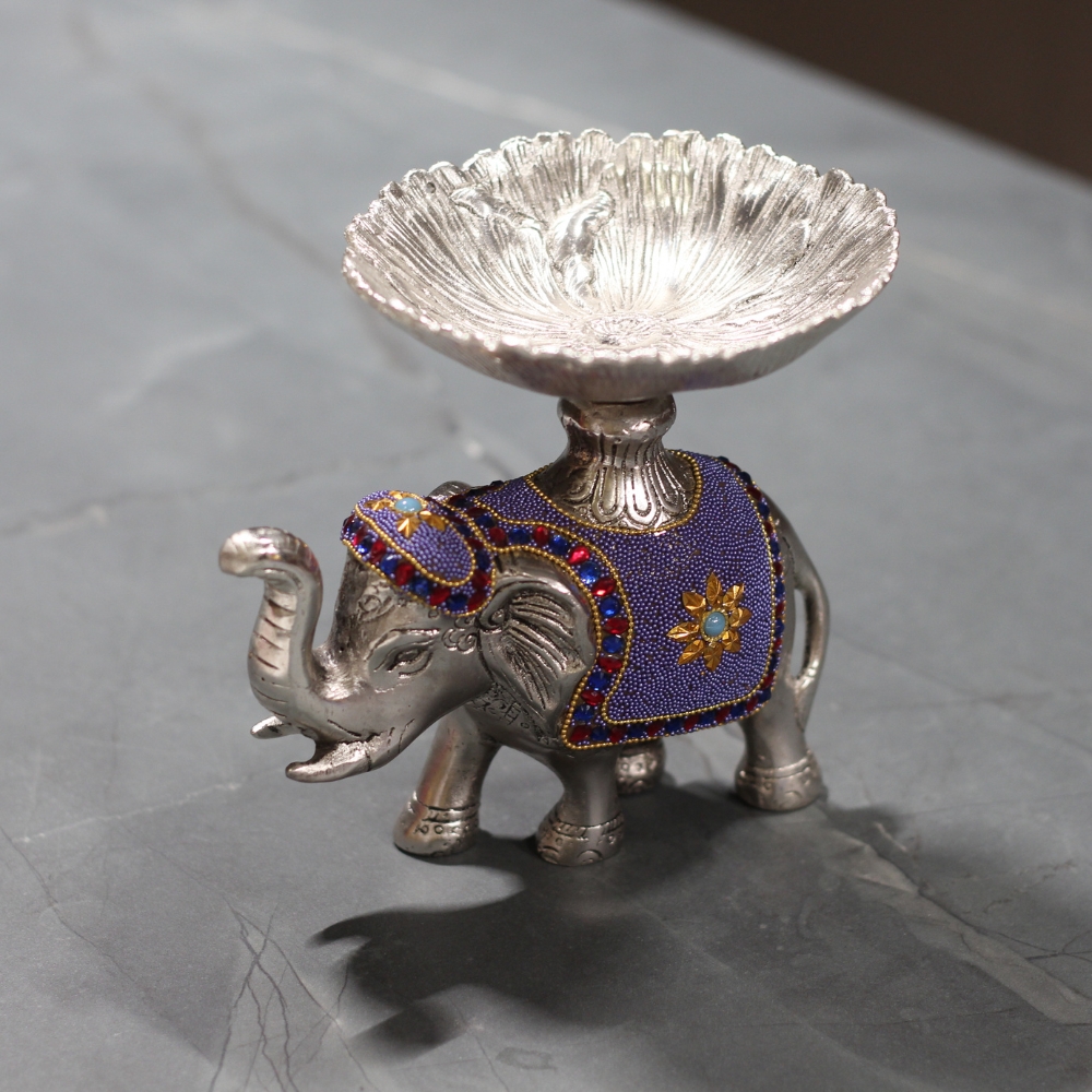 Elephant Bowl Purple Work - 5