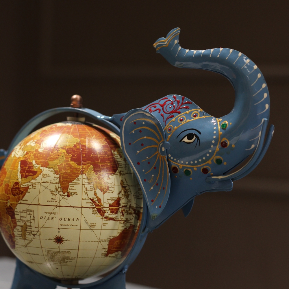 New Elephant Globe BLue - 4